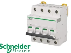 Disjoncteur modulaire tétrapolaire Schneider Acti9 iC60N 20A courbe C-Schneider Electric Sale