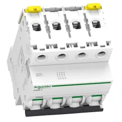 Disjoncteur modulaire tétrapolaire Schneider Acti9 iC60N 20A courbe C-Schneider Electric Sale