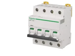 Disjoncteur modulaire tétrapolaire Schneider Acti9 iC60N 20A courbe C-Schneider Electric Sale