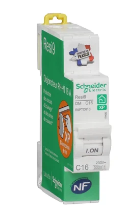 Disjoncteur peignable courbe C phase + neutre 16A Resi9 XP^Schneider Electric Best