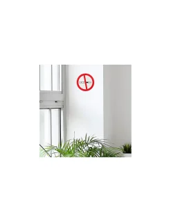 Disque de signalisation Cigarette électronique, polystyrène rigide adhésif, diamètre 180mm -^Thirard New