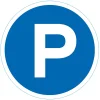 Disque de signalisation "Parking" Ø28-Chapuis Clearance