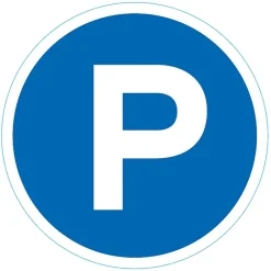 Disque de signalisation "Parking" Ø28-Chapuis Clearance
