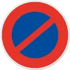 Disque de signalisation "Stationnement interdit" ø28 cm^Chapuis Online