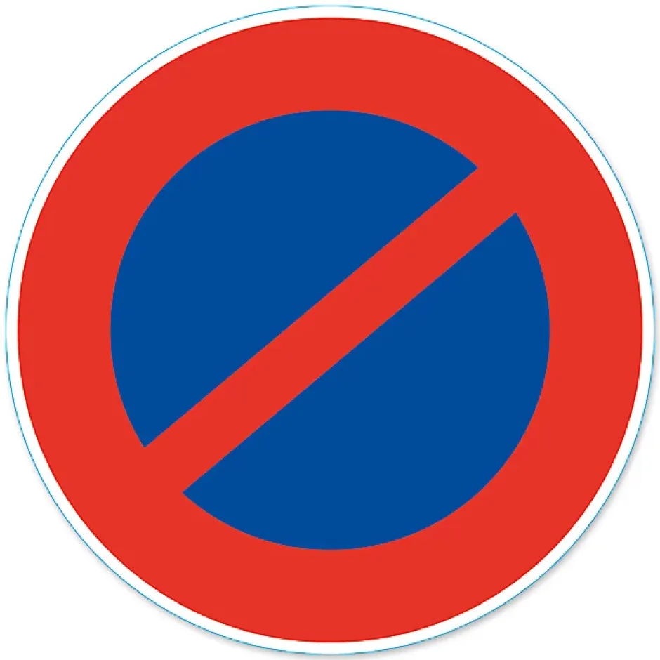 Disque de signalisation "Stationnement interdit" ø17 cm^Chapuis Sale