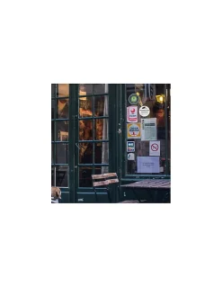 Disque de signalisation Vidéoprojection 24/24, polystyrène rigide adhésif, diamètre 180mm -^Thirard Outlet