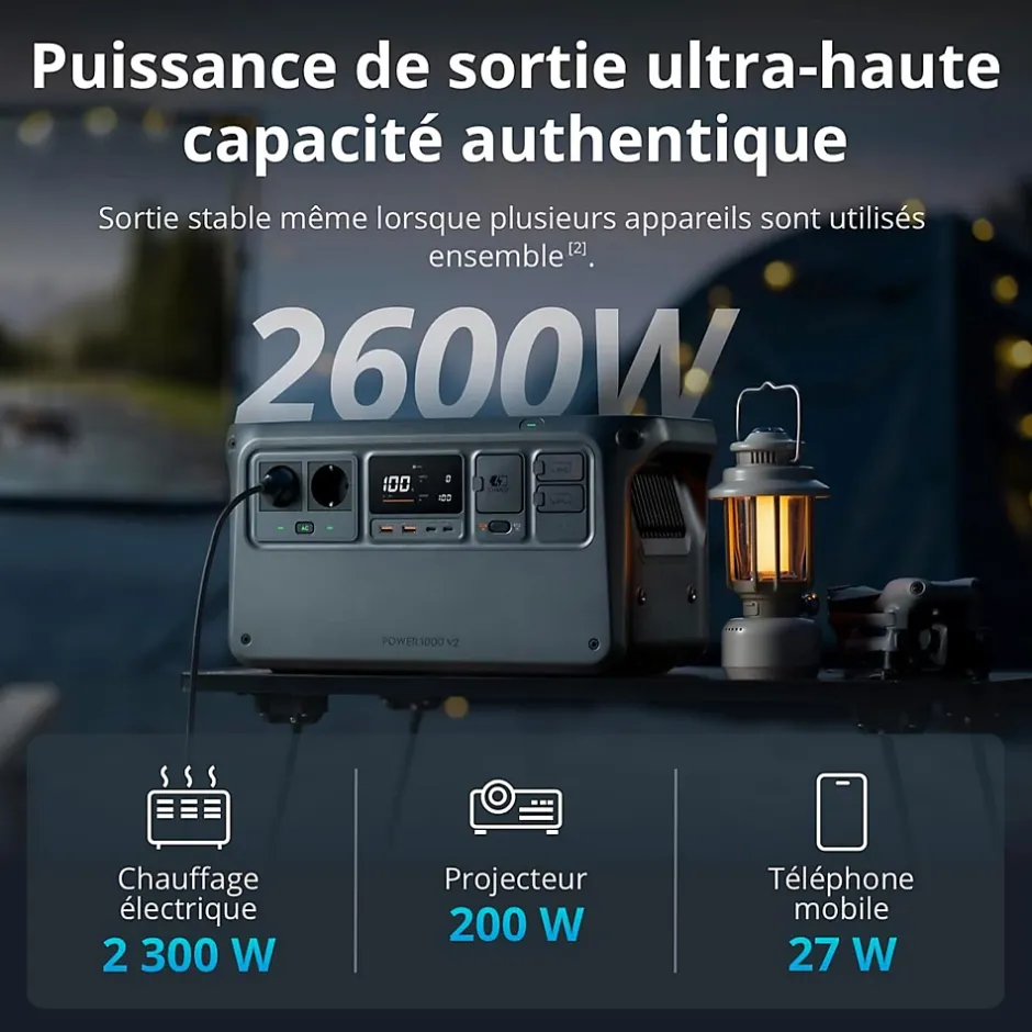 Power 1000 V2 station électrique portable^DJI Discount