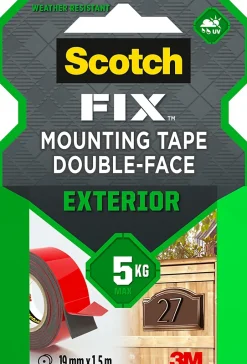 Double face extérieur 19 mm x 1.5 m noir, 5 kg-3M