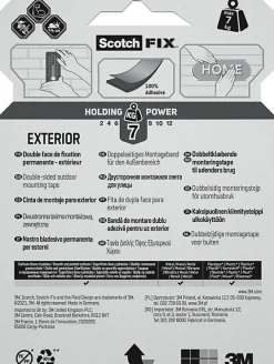 Double face extérieur 3M 19 mm x 5 m noir, 7 kg-Scotch Online