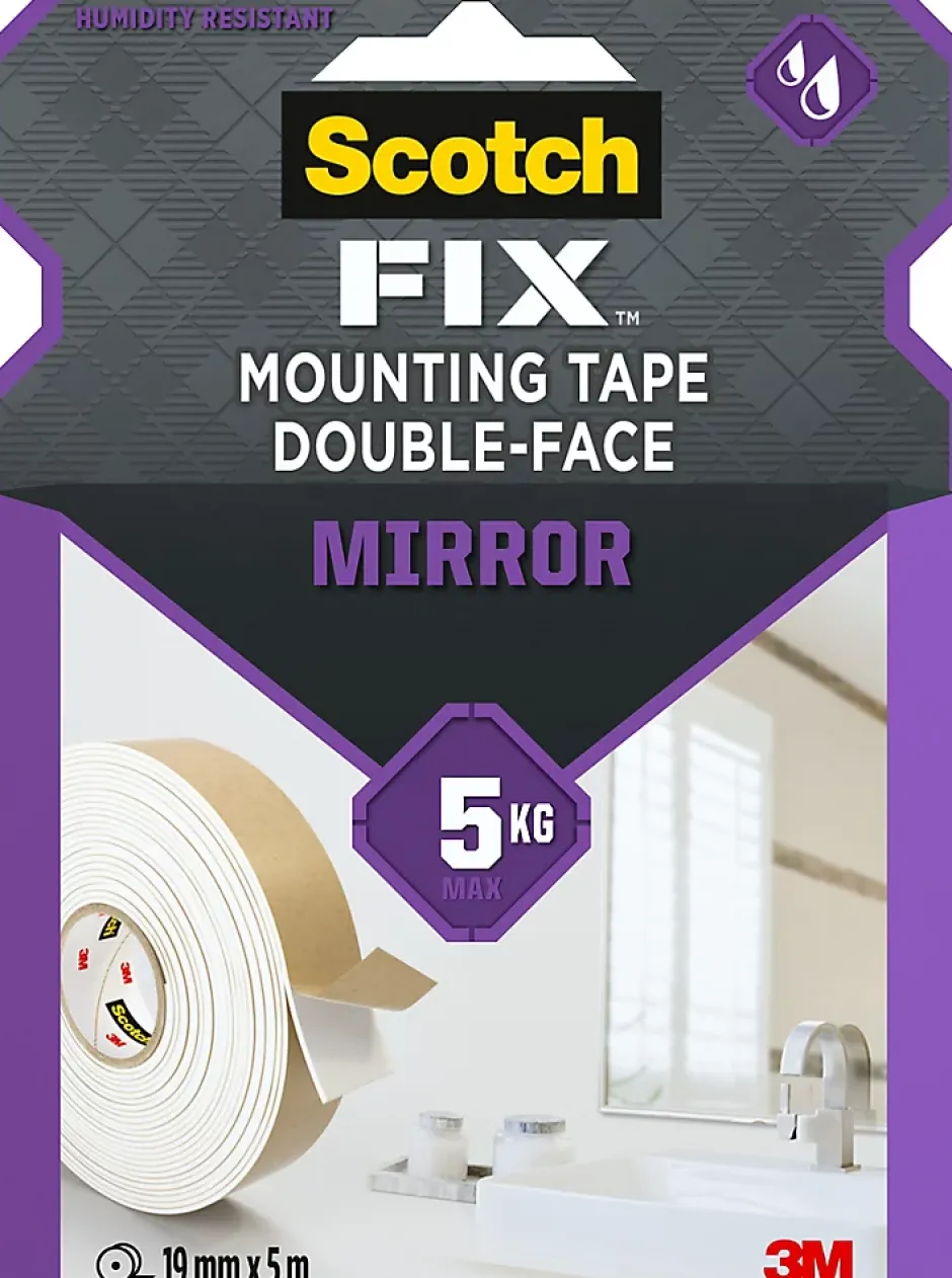 Double face miroir 19 mm x 5 m blanc, 5 kg^3M Hot