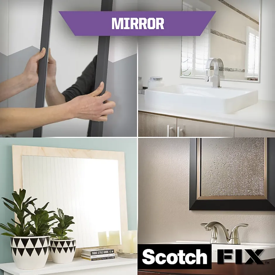 Double face miroir 3M 19 mm x 1.5 m blanc, 5 kg^Scotch