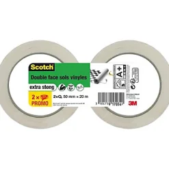 Double face pour sols vinyles 50 mm x 20 m^Scotch Discount