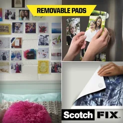 Double face repositionnable 11 x 15 mm blanc, 36 carrés 300 g-3M Discount