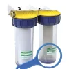 Double filtre anti-tartre 3/4'' avec équerre cartouche et clé - - FD34C^Polar Hot