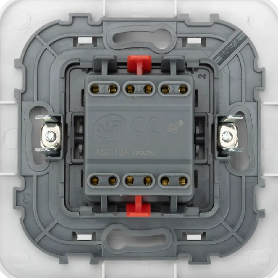 Double interrupteur Kennet blanc complet^Jacobsen Outlet