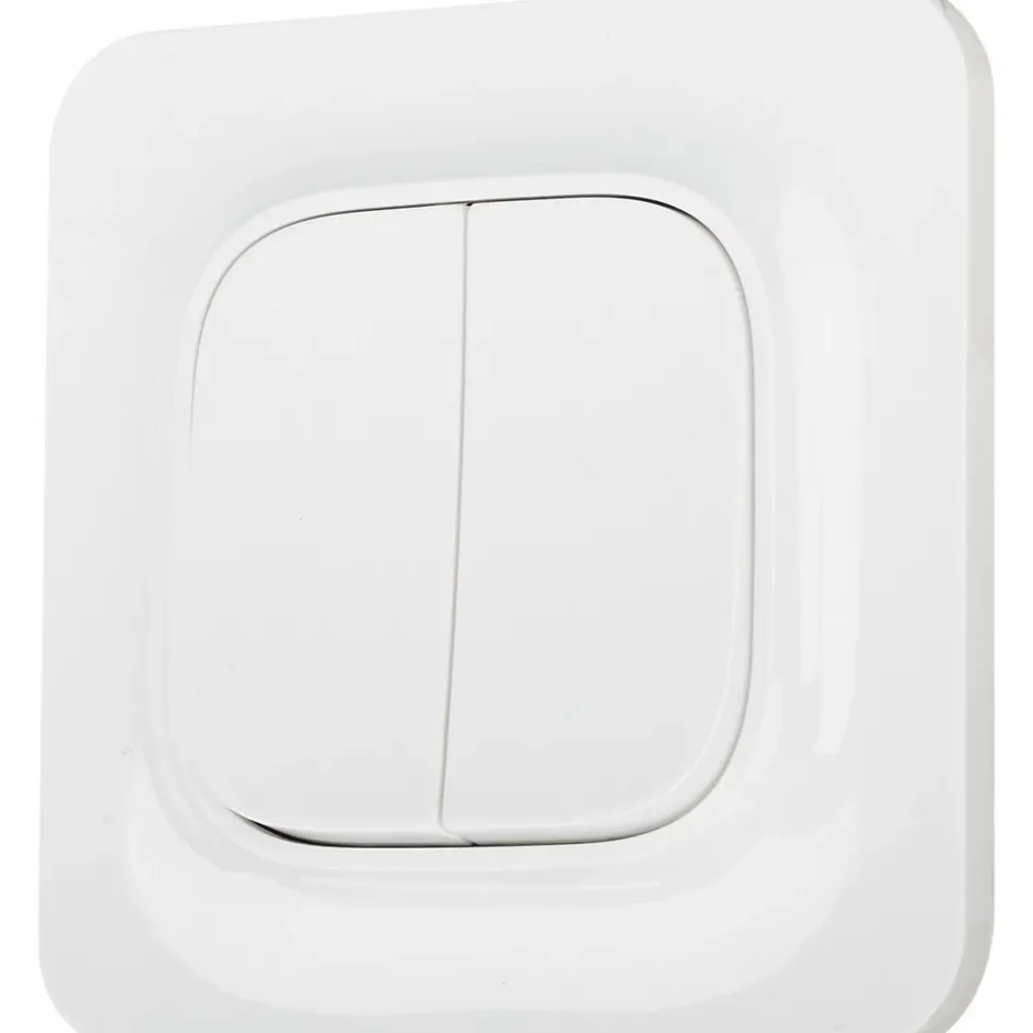 Double interrupteur Kennet blanc complet^Jacobsen Outlet