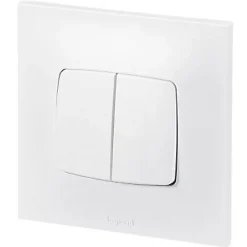Double interrupteur ou va-et-vient Neptune 0 913 21 coloris blanc 10 A^Legrand New