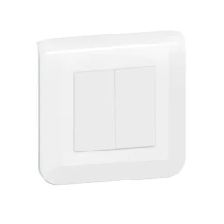 Double interrupteur va-et-vient à vis Mosaïc blanc^Legrand Discount