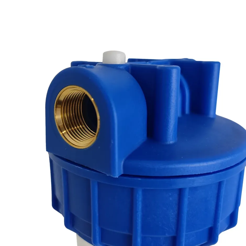 Double Porte Filtre à Eau 9"3/4 avec Cartouche 20microns Raccord 3/4" - 20/27 Filtre Domestique Fabriqué en France-Toodo