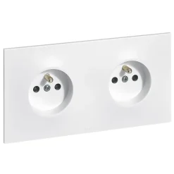 Double prise 2 pôles+terre Neptune^Legrand New