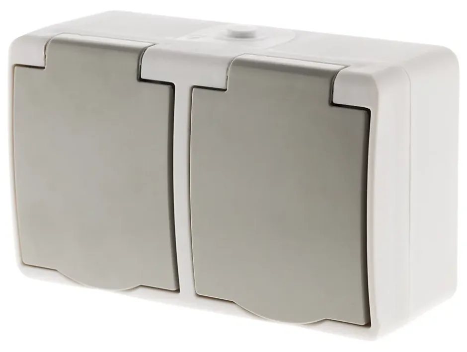 Double prise 2P+T étanche IP54 --Zenitech Best