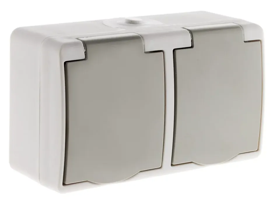 Double prise 2P+T étanche IP54 --Zenitech Best