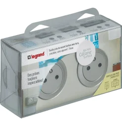 Double prise saillie Céliane titane^Legrand Clearance