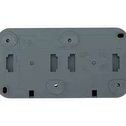 Double prise étanche en saillie gris complet-Jacobsen Online