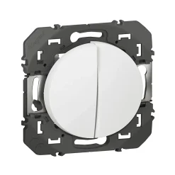 Double Va-et-vient Dooxie blanc^Legrand