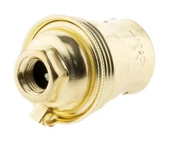 Douille À Baïonnette B22. 150 W. Coloris Or Acier Laitonné 1 Bague^Zenitech Online