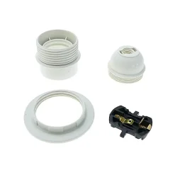 Douille Blanche E27 Prête à l'Emploi Idéale pour Vos Créations DIY^Lnd