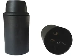 Douille culot E14 chemise lisse noire^Diall Clearance