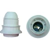 Douille culot E27 thermoplastique simple bague blanc^Diall Hot
