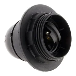 Douille E27 + bague - Noir --Zenitech Hot