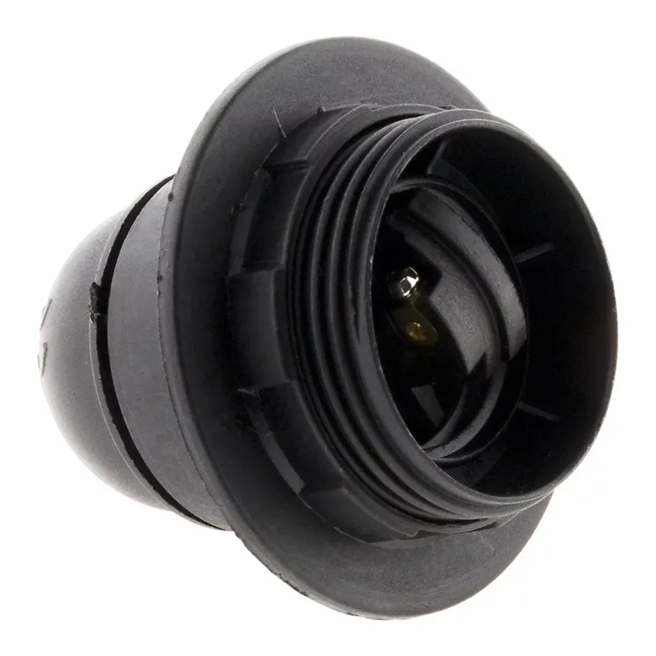 Douille E27 + bague - Noir --Zenitech Hot