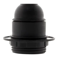 Douille E27 + bague - Noir --Zenitech Hot