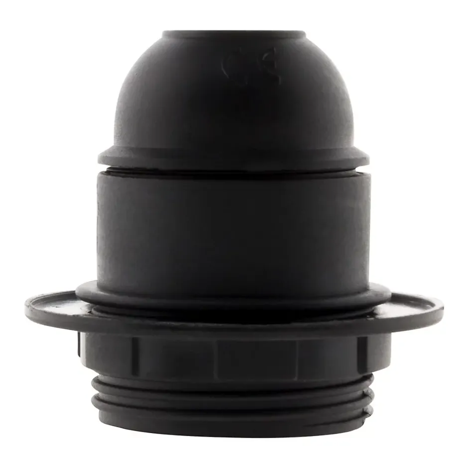 Douille E27 + bague - Noir --Zenitech Hot