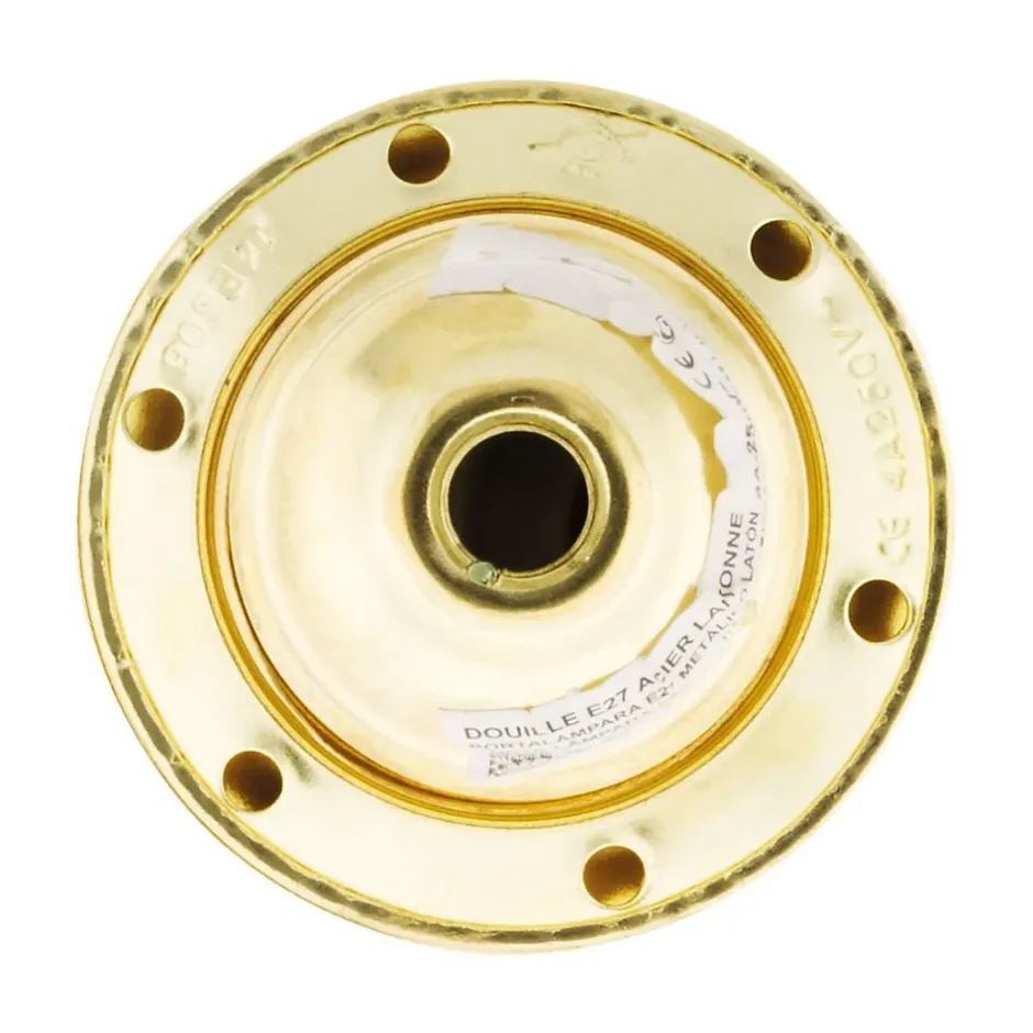 Douille E27 acier laitonné-Zenitech Discount