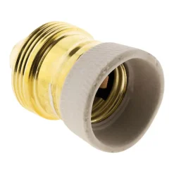 Douille E27 en laiton avec collerette porcelaine --Zenitech Outlet