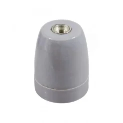 Douille E27 en Porcelaine Grise - Déco Vintage-Lnd Outlet