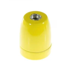 Douille E27 en Porcelaine Jaune - Déco Vintage^Lnd Best