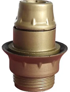 Douille E14 semi fileté + bague or^Diall Online