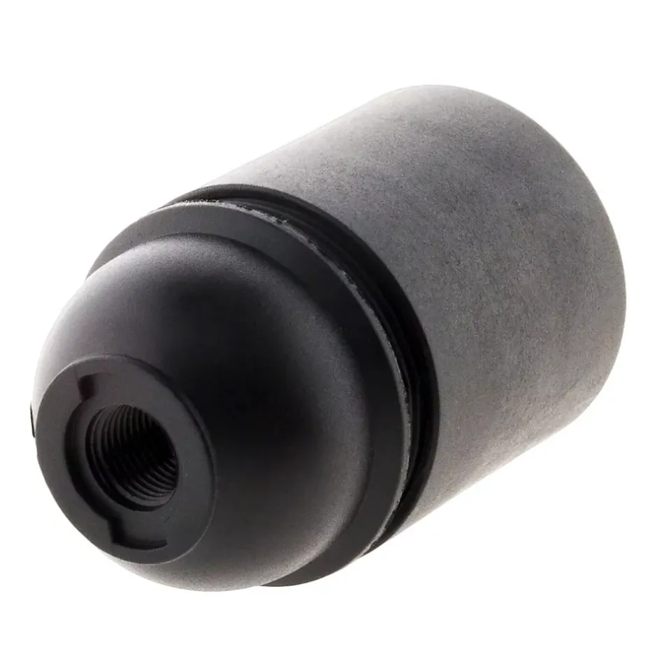 Douille lisse sans bague E27 - Noir --Zenitech New