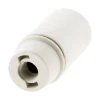 Douille lisse sans bague E14 - Blanc -^Zenitech Online