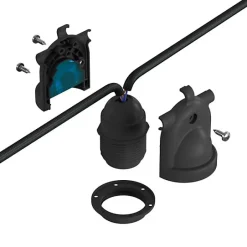 Douille noire E27 étanche IP65 à double sortie pour guirlande d'extérieur^Lnd Discount