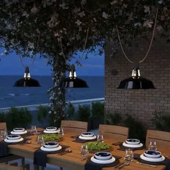 Douille noire E27 étanche IP65 à double sortie pour guirlande d'extérieur^Lnd Discount