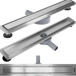 Drain Linéaire Neox Pro 90 Brush Steel-Rea Discount