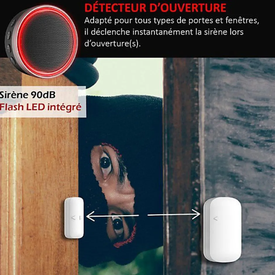 Détecteur d ouverture pour alarme 868Mhz -ALARM-009^Kyf New