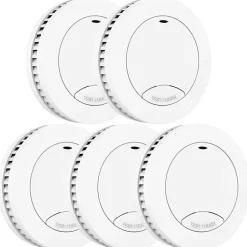 Détecteur de fumée Safety Pro Mini - Batterie 10 ans - Détecteur de fumée - Alarme incendie - 5 pièces^Aroha Hot