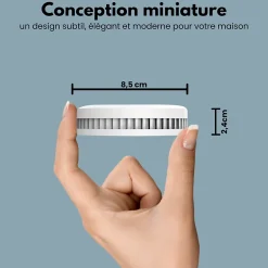 Détecteur de fumée Safety Pro Mini - Batterie 10 ans - Détecteur de fumée - Alarme incendie - 5 pièces^Aroha Hot